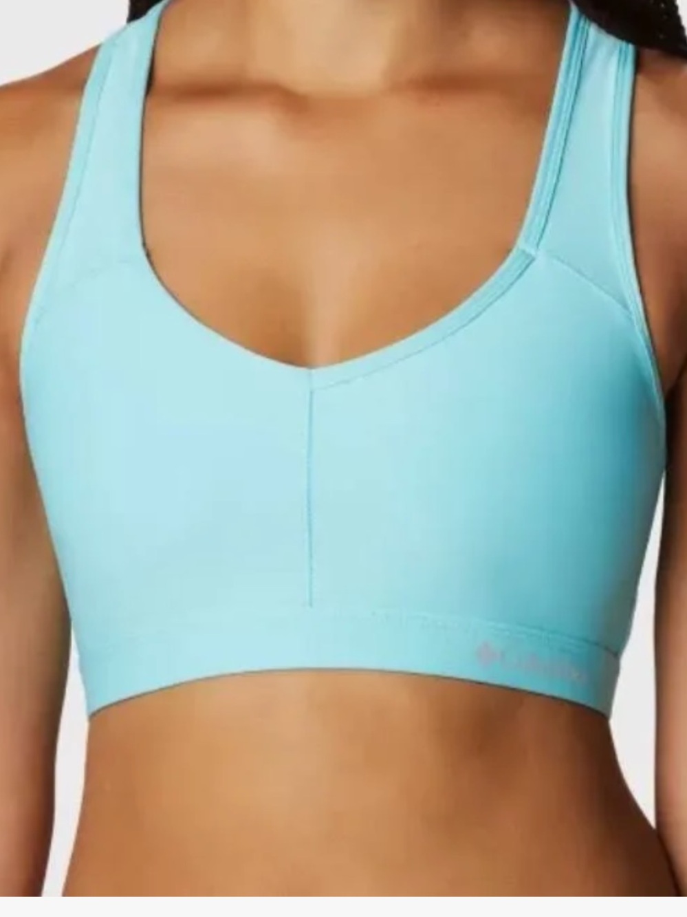 Columbia Women's Light Blue Racerback Sports Bra